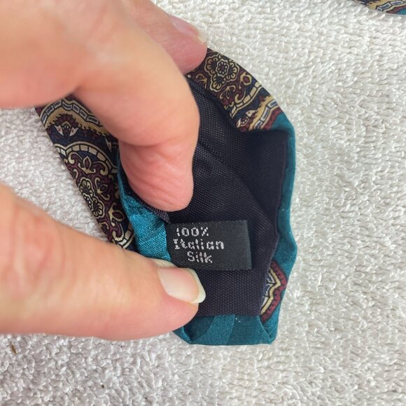 Don Loper Beverly Hills Italian Silk Men's Neck Tie Made in USA 4" wide - Picture 5 of 6